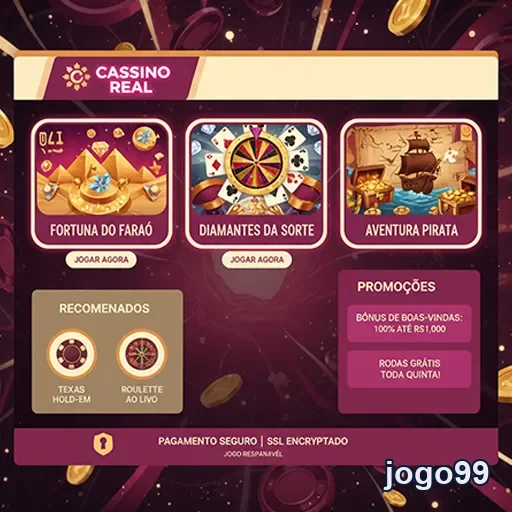 Serviços VIP do cassino Jogo99, oferecendo experiência única e exclusiva para jogadores.